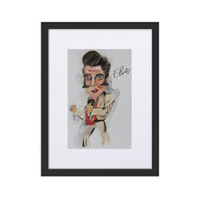 Load image into Gallery viewer, Framed Elvis-Matte Paper Framed Poster With Mat