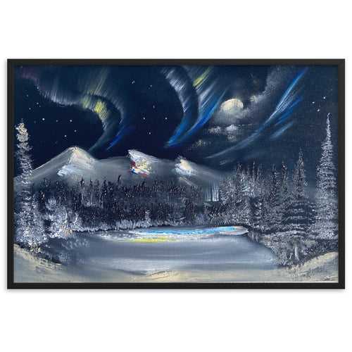 Framed matte paper poster