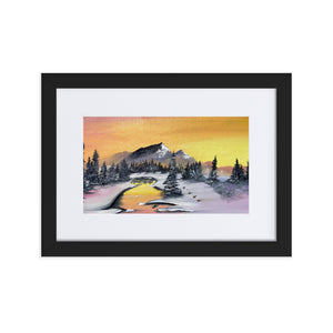 Matte Framed Glass Print