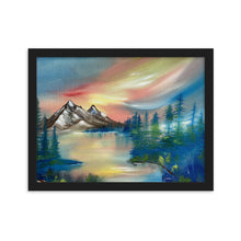 Load image into Gallery viewer, Rainbow Mountains Framed Print