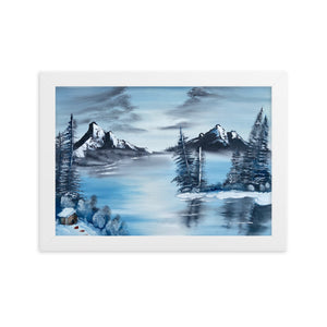 Framed matte paper poster