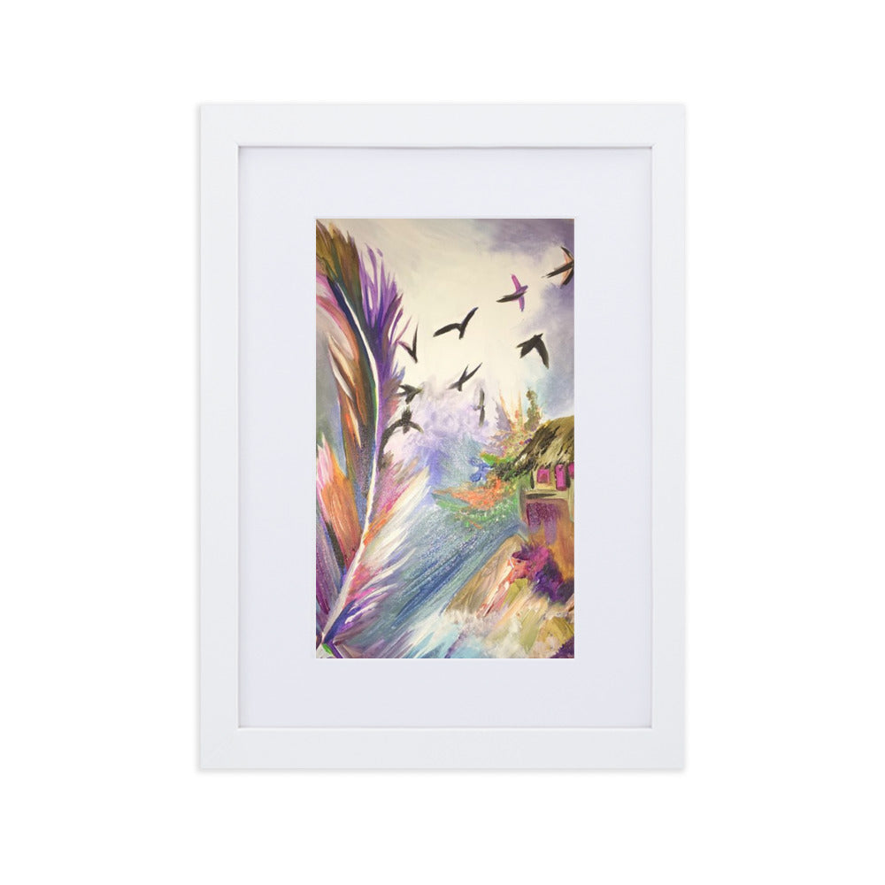 Matte Paper Framed Print With Mat_Heaven