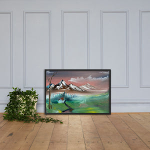 Framed matte paper poster