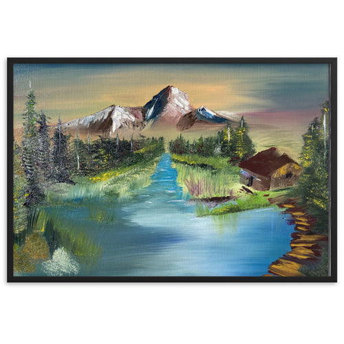 Framed matte paper poster