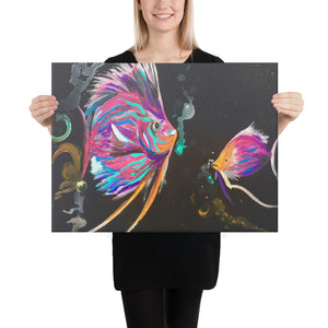 Canvas Print Hot Pink Fish