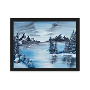 Framed matte paper poster