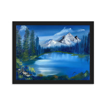 Load image into Gallery viewer, Blue Lake Framed matte paper poster