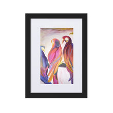 Load image into Gallery viewer, Matte Paper Framed Poster With Mat-PARROTS