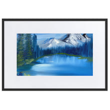 Load image into Gallery viewer, Blue Lake Matte Paper Framed Poster With Mat