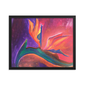 Framed Bird of Paradise Print