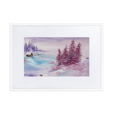 Load image into Gallery viewer, White Wonderland Matte Paper Framed Poster With Mat