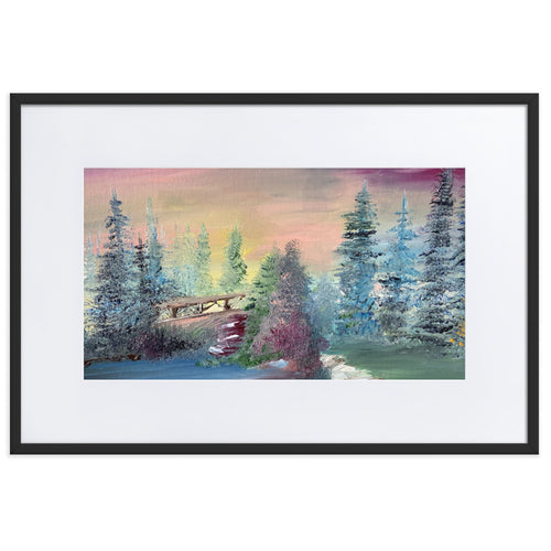 Matte Paper Framed Poster With Mat