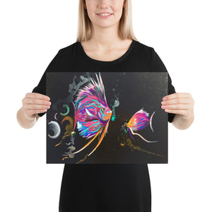 Hot Pink Fish Print
