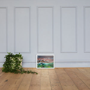 Framed matte paper poster