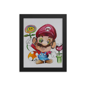 Framed Mario Print