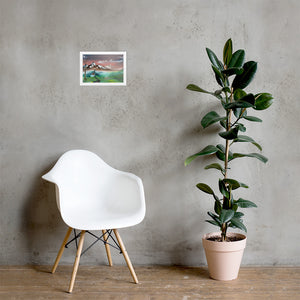 Framed matte paper poster