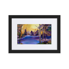 Load image into Gallery viewer, Purple Lake Framed