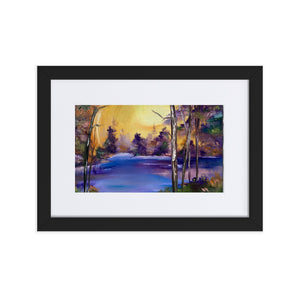 Purple Lake Framed