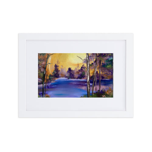 Purple Lake Framed