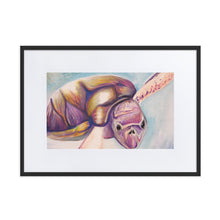 Load image into Gallery viewer, Matte Paper Framed Print Turtle