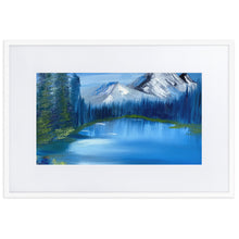 Load image into Gallery viewer, Blue Lake Matte Paper Framed Poster With Mat