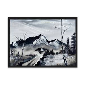 Framed matte paper poster