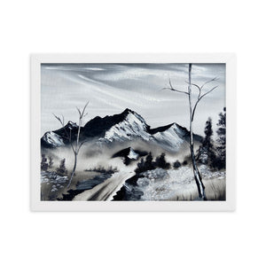 Framed matte paper poster