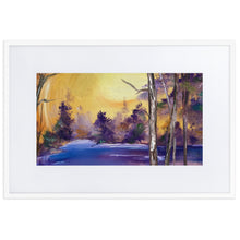 Load image into Gallery viewer, Purple Lake Framed