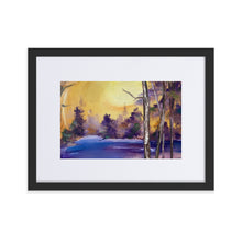 Load image into Gallery viewer, Purple Lake Framed
