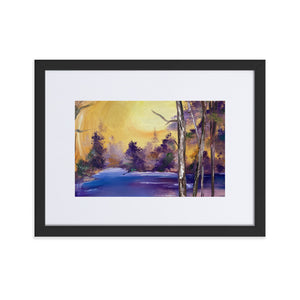 Purple Lake Framed