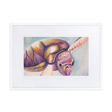 Load image into Gallery viewer, Matte Paper Framed Print Turtle
