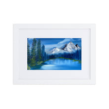 Load image into Gallery viewer, Blue Lake Matte Paper Framed Poster With Mat