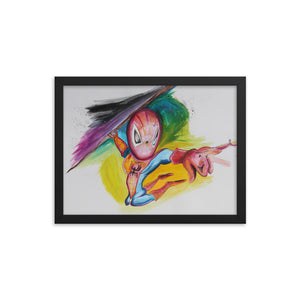 Framed Spider Man Print