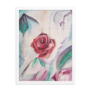 Framed Rose Print