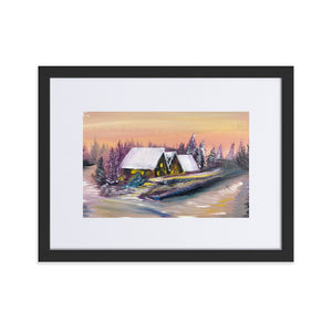 Matte Paper Framed Poster With Mat