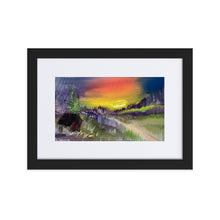 Load image into Gallery viewer, Brown Cabin Matte Paper Framed Poster With Mat