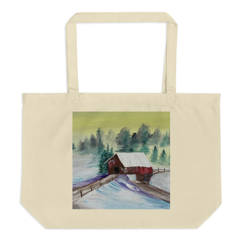 Large organic tote bag