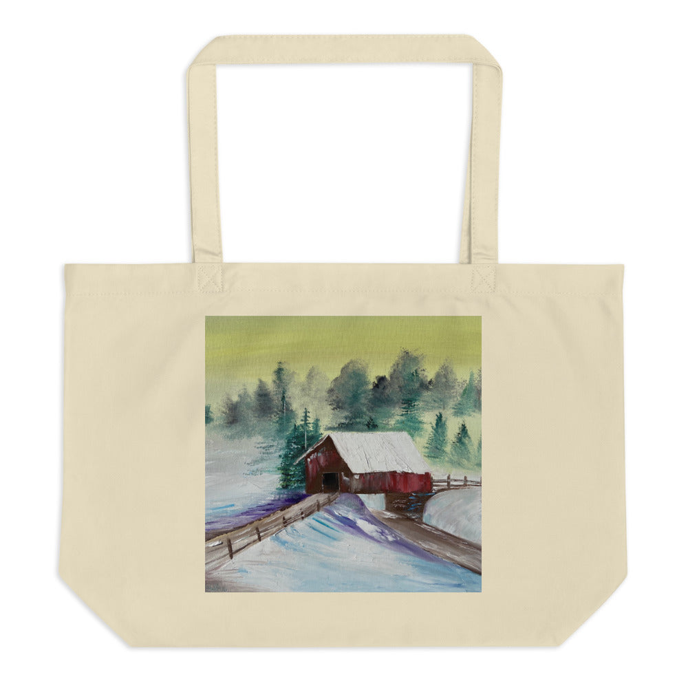 Large organic tote bag