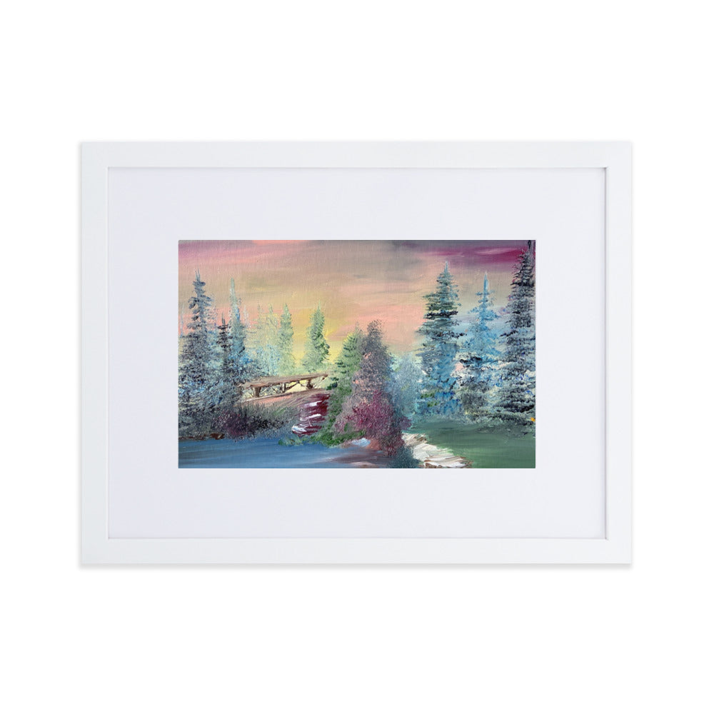 Matte Paper Framed Poster With Mat