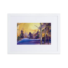 Load image into Gallery viewer, Purple Lake Framed