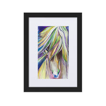 Load image into Gallery viewer, Matte Paper Framed Poster With Mat -Horse