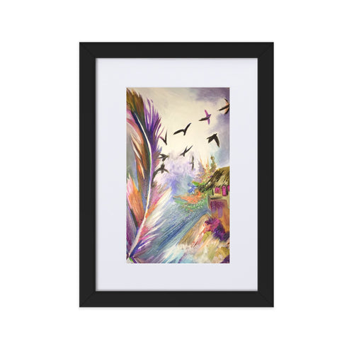 Matte Paper Framed Print With Mat_Heaven