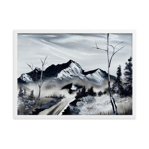 Framed matte paper poster