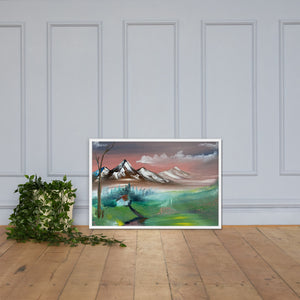 Framed matte paper poster