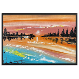 Framed matte paper poster