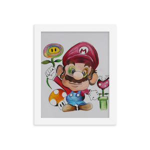 Framed Mario Print