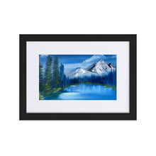 Load image into Gallery viewer, Blue Lake Matte Paper Framed Poster With Mat