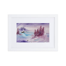 Load image into Gallery viewer, White Wonderland Matte Paper Framed Poster With Mat