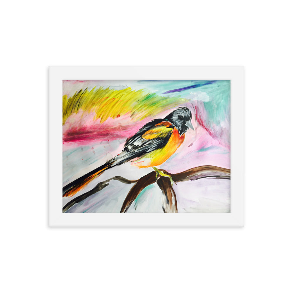 Framed Bird Print