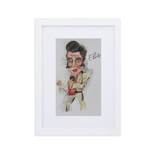 Load image into Gallery viewer, Framed Elvis-Matte Paper Framed Poster With Mat